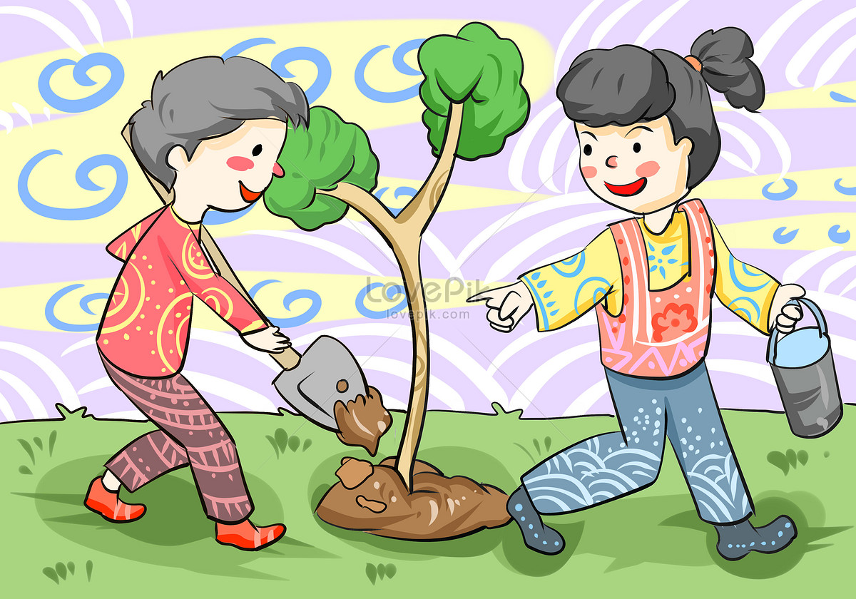 Песня я посадил дерево. Посадка деревьев рисунок. Дети сажают деревья картинки. Посадка деревьев фон. Девочка сажает дерево.