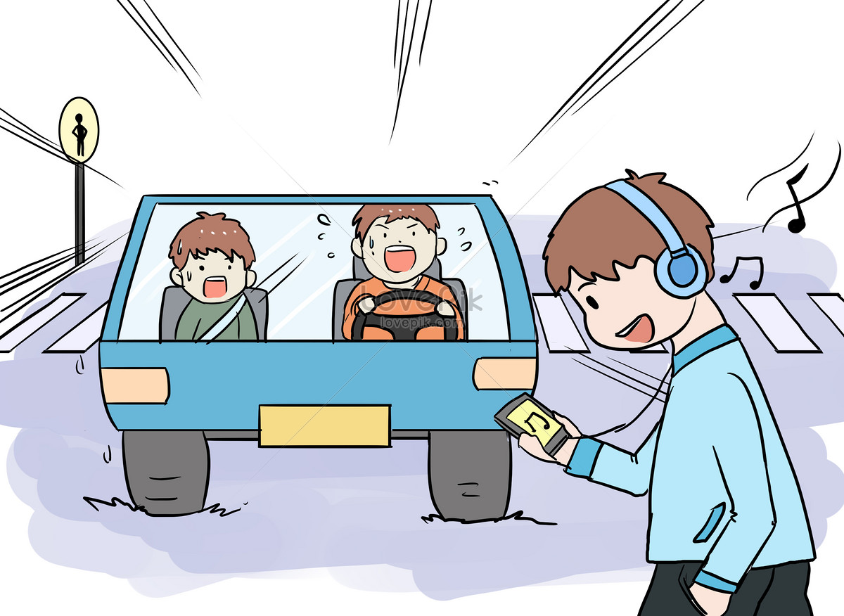 Комикс на тему безопасность на дороге