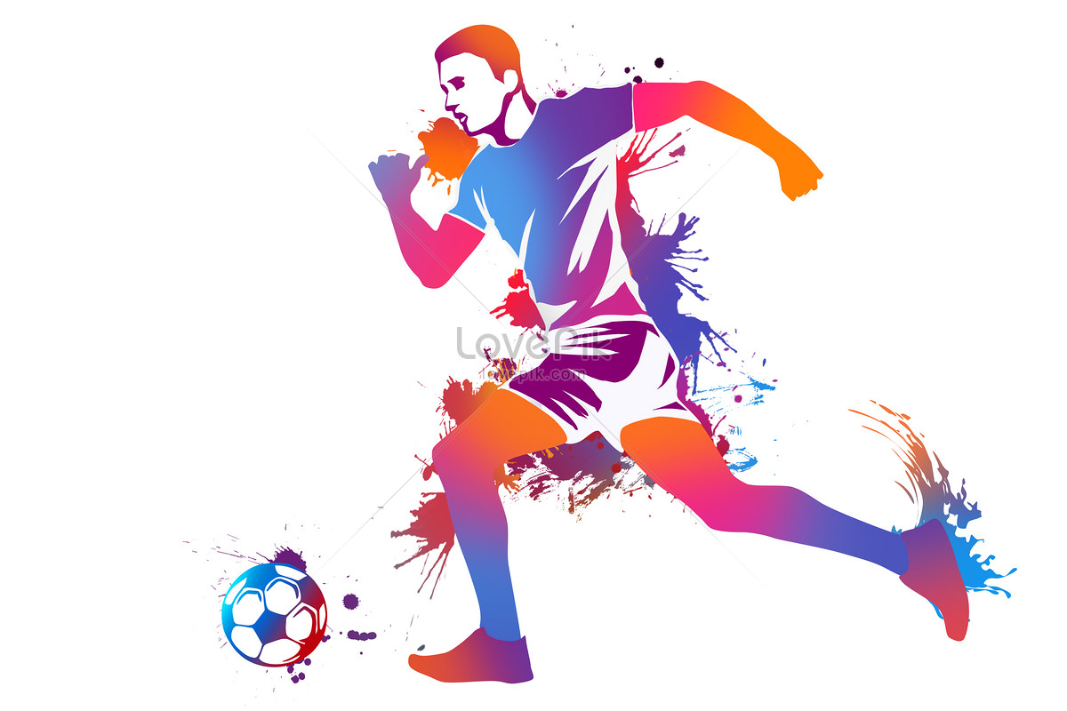 Colorful football illustration image_picture free download 400173021 ...