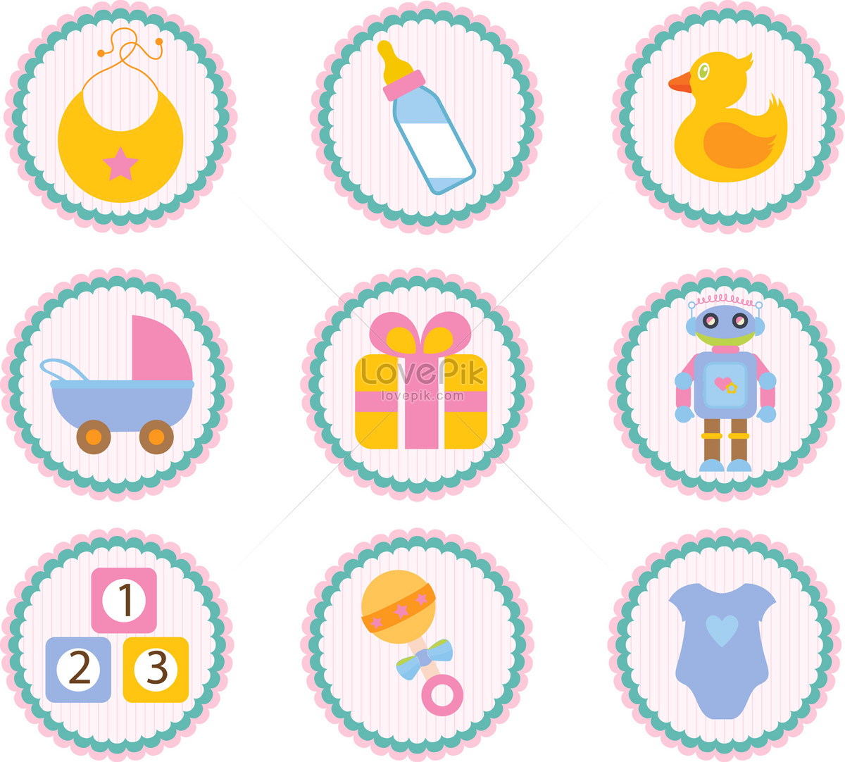 baby icon, art baby, baby set, building blocks png transparent background