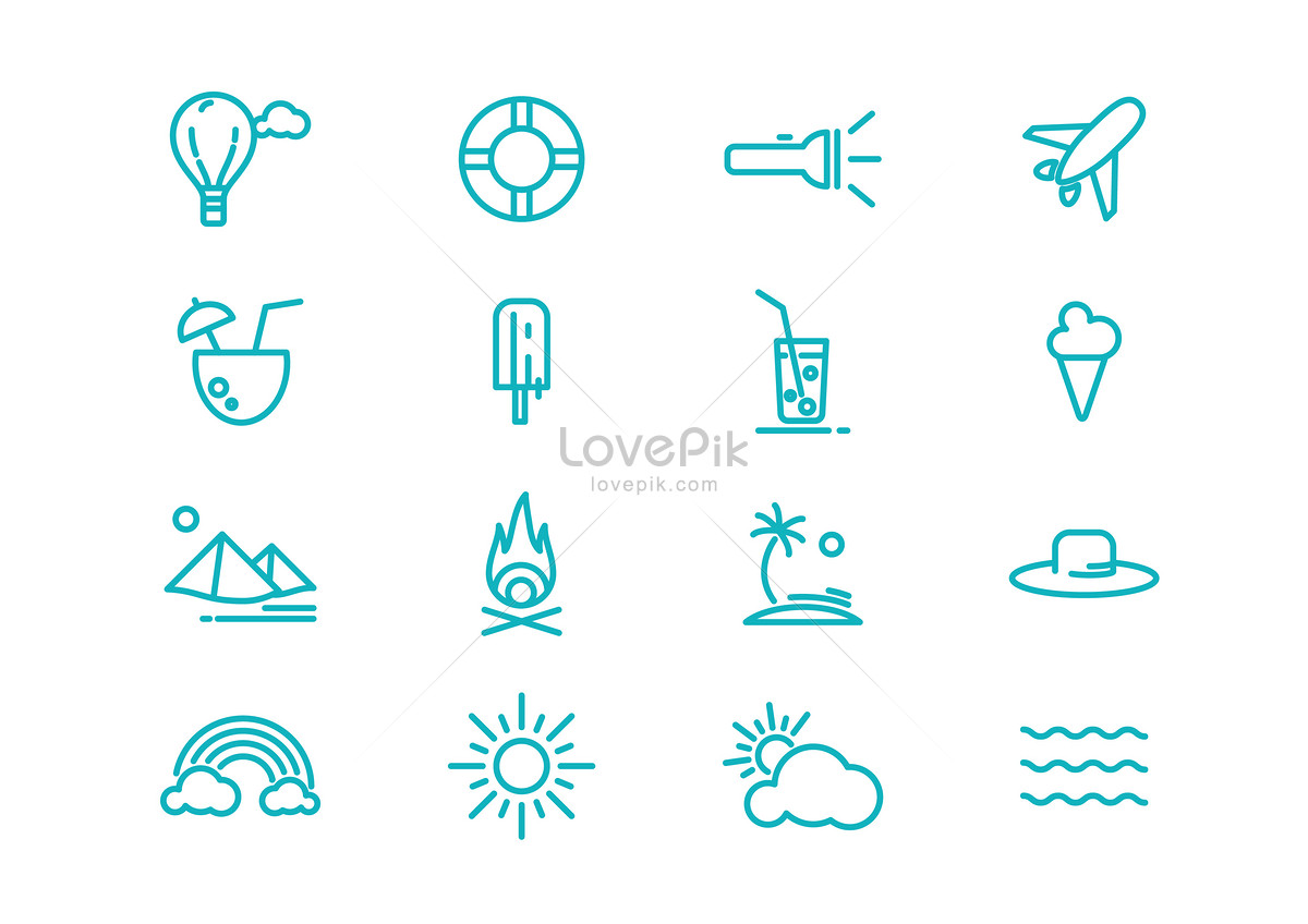 Summer tour Icon, group icons, beach sun, beach vacation png transparent background