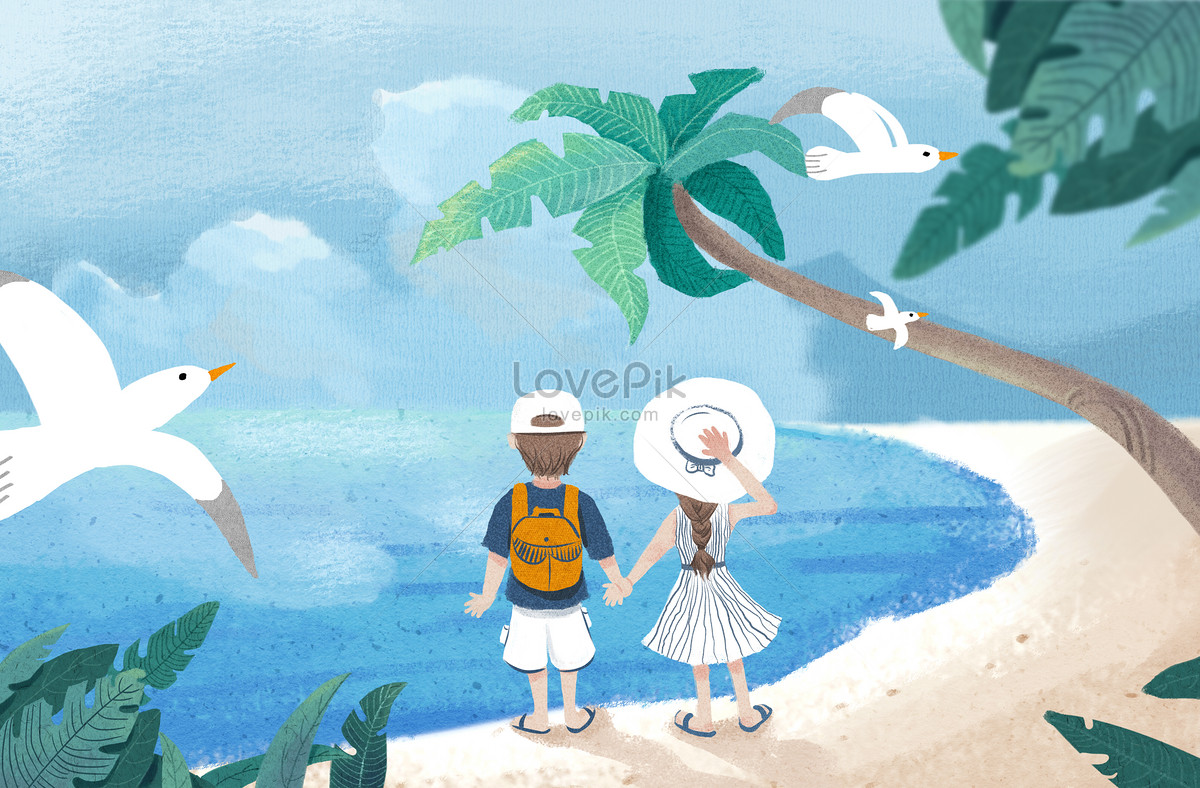 Seaside travel. Тропические путешествие иллюстрации. Seaside illustration. Seaside mood illustration. Иллюстрации путешествие высоких материй.