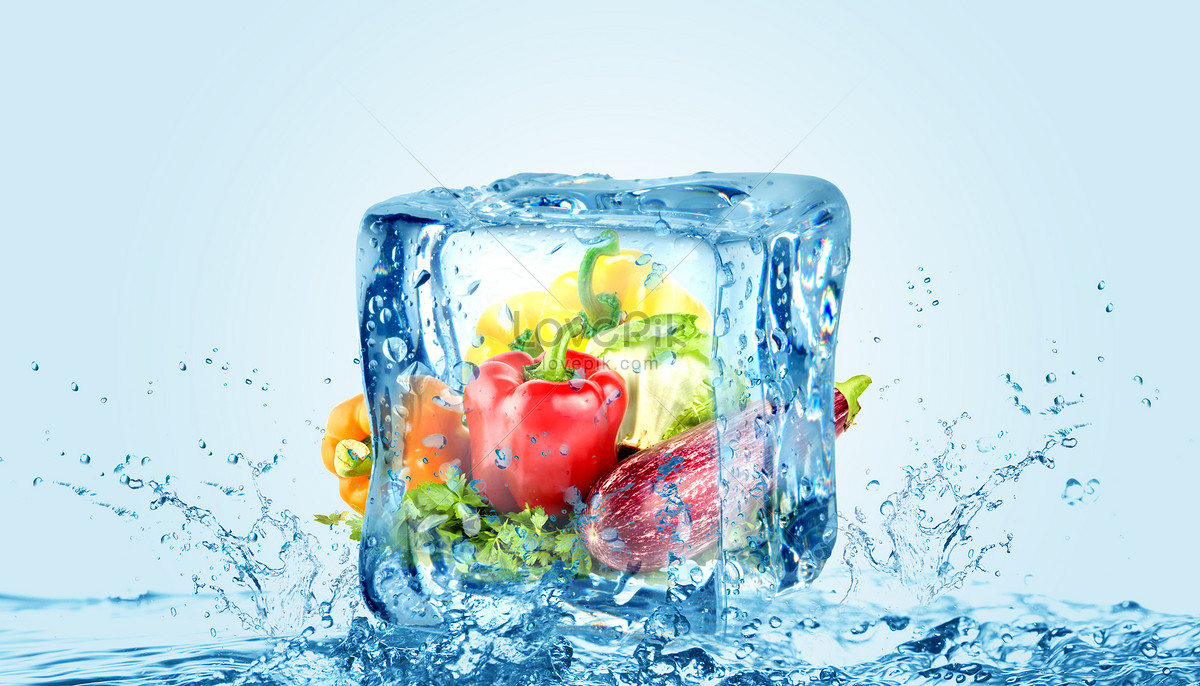 Fresh and cool ice cup background creative image_picture free download  400225916_