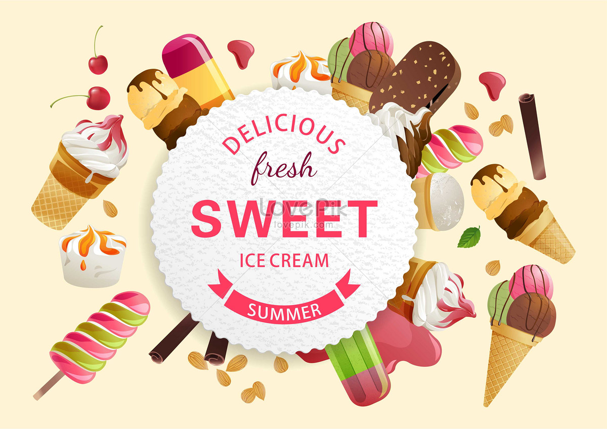 Premium Vector | Ice cream logo design premium vector