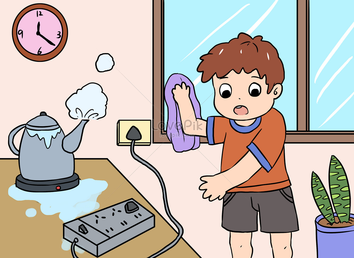 Ребёнок за компьютером с мокрыми руками