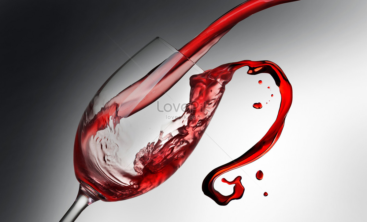 Download Refreshing Glass of Red Wine PNG Online - Creative Fabrica