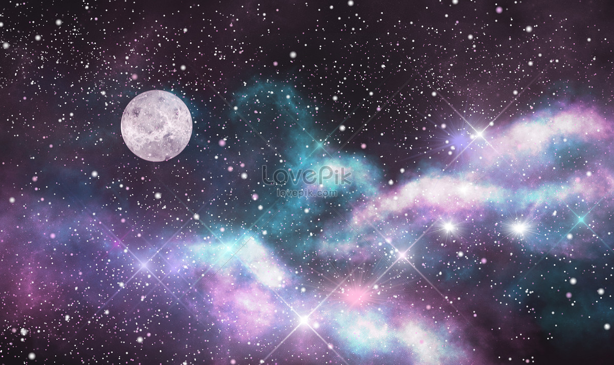 Aesthetic background of star and moon illustration image_picture free download 400297323_lovepik.com