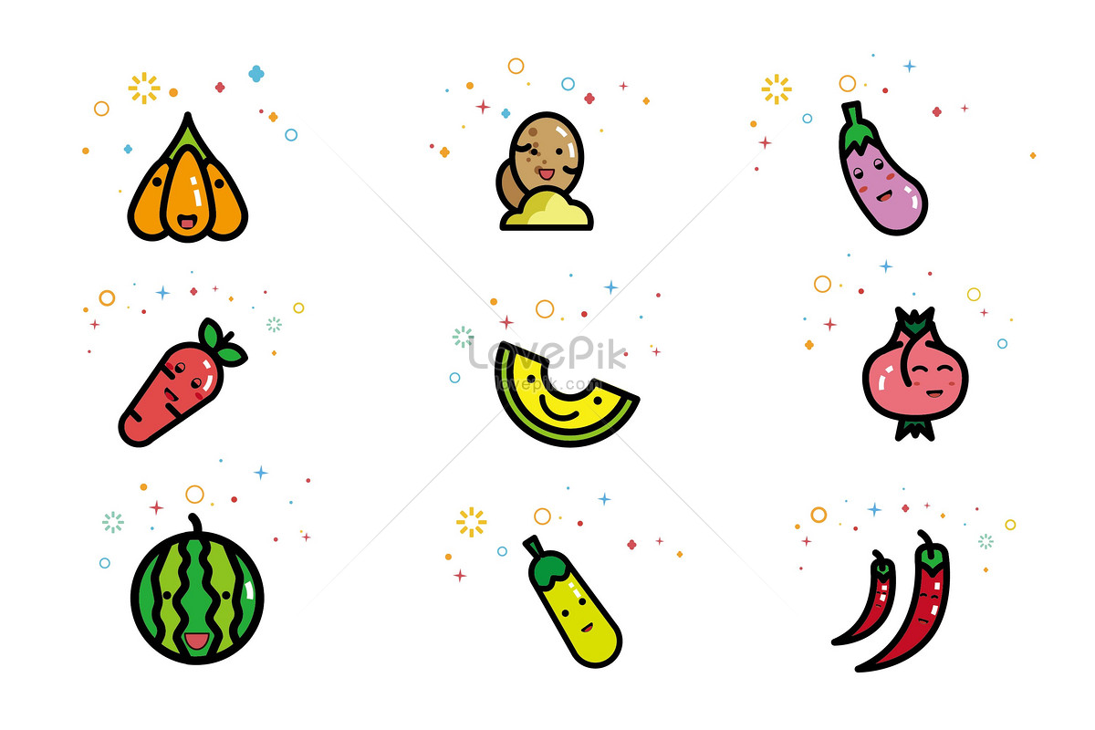 ikon kartun  sayuran buah  buahan  gambar  unduh gratis imej 