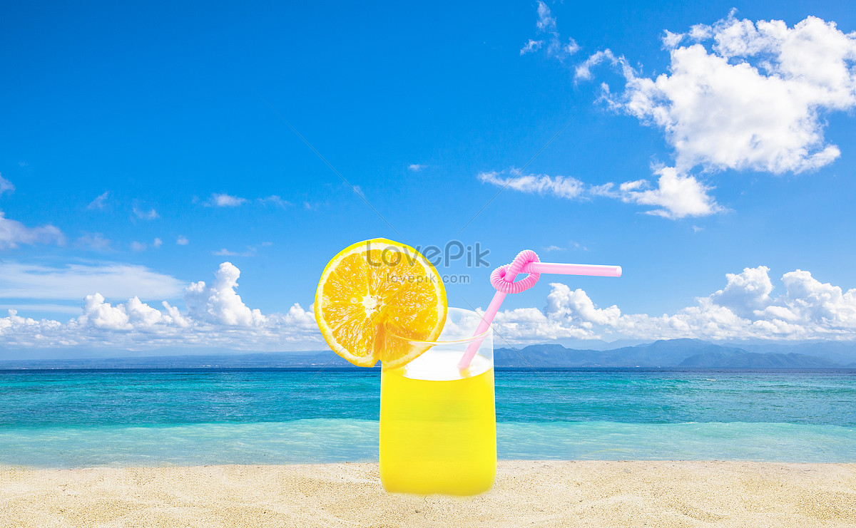 Juice Beach Images, HD Pictures For Free Vectors Download - Lovepik.com