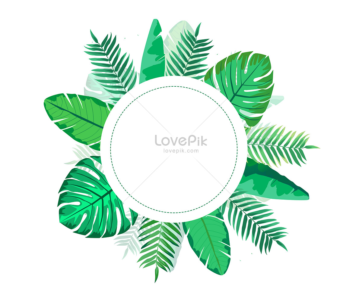 Tropical plant background illustration image_picture free download ...