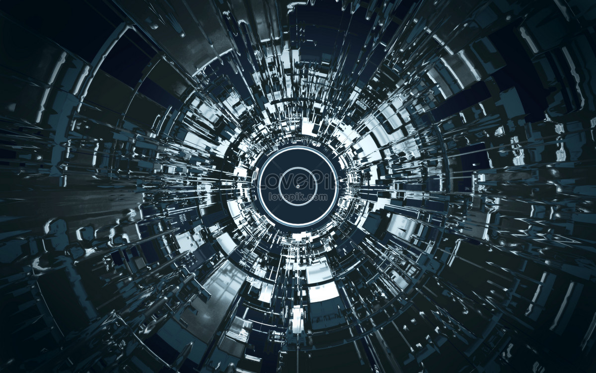 Technology space tunnel creative image_picture free download 400474372 ...