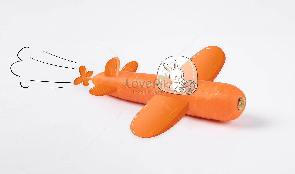 Самолет из моркови