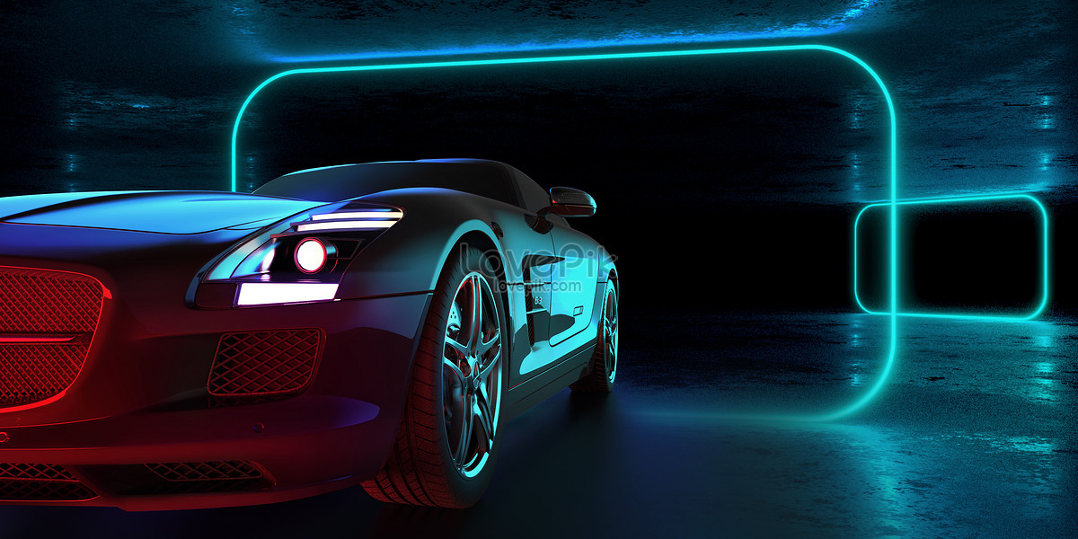 Cool sports car light effect creative image_picture free download ...