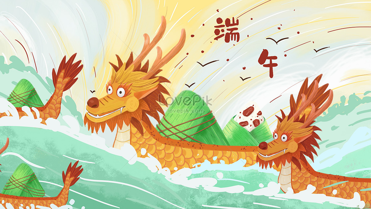 Dragon boat festival dragon boat race illustration image_picture free ...