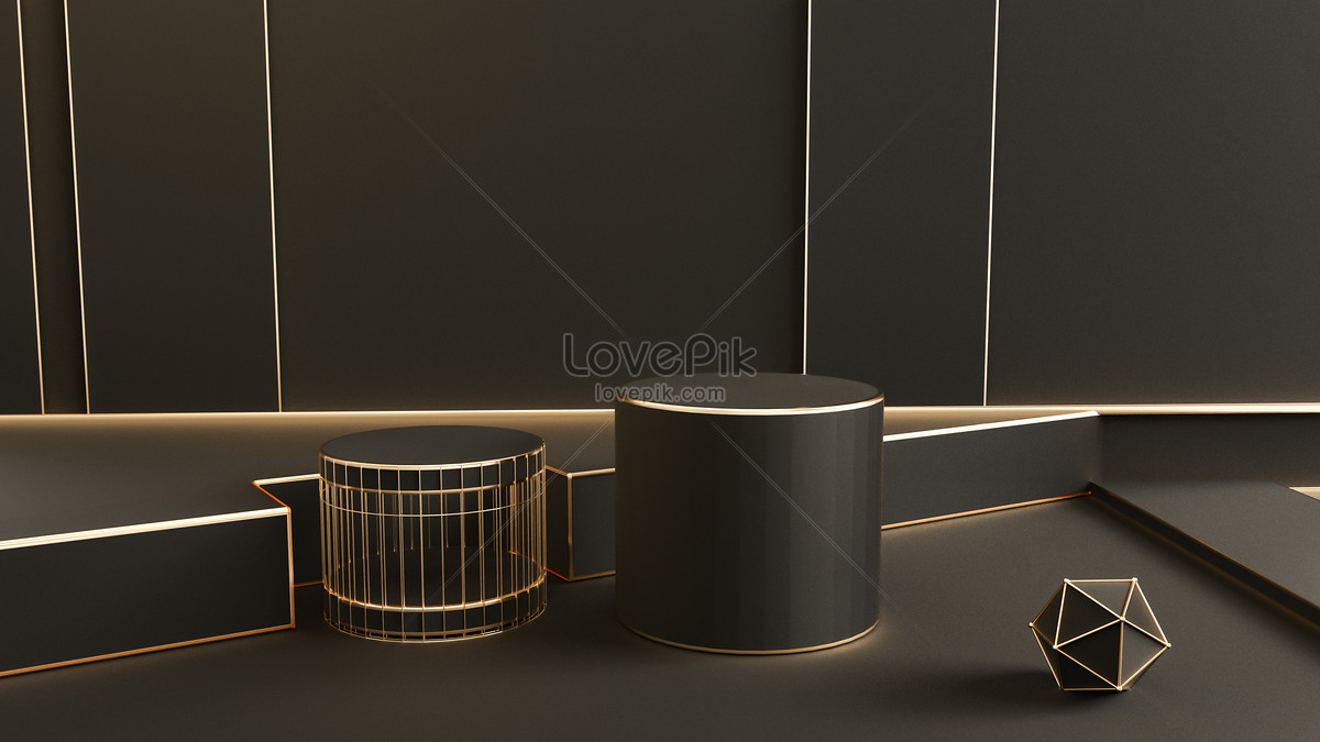 Simple black gold booth background creative image_picture free download 401536695_lovepik.com