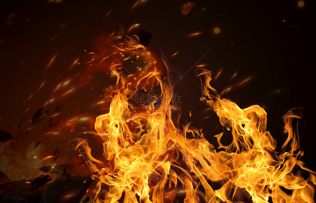 手繪燃燒的火焰,火堆火光,篝火火花,火焰火光PSD圖案素材免費下載，可愛卡通圖片，尺寸1200 × 1200px - Lovepik