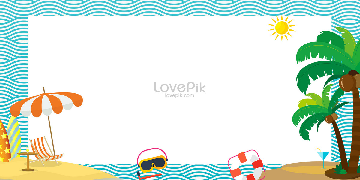 Cartoon summer background illustration image_picture free download  