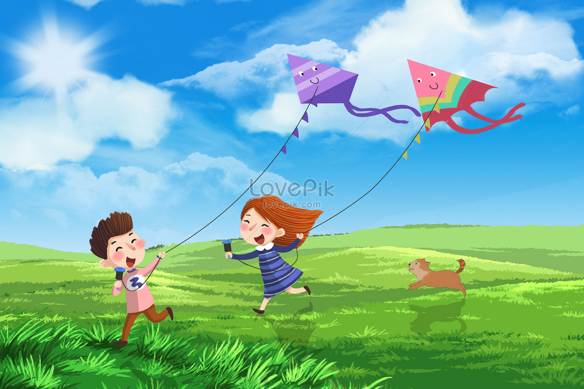 Напиши по образцу they are flying a kite