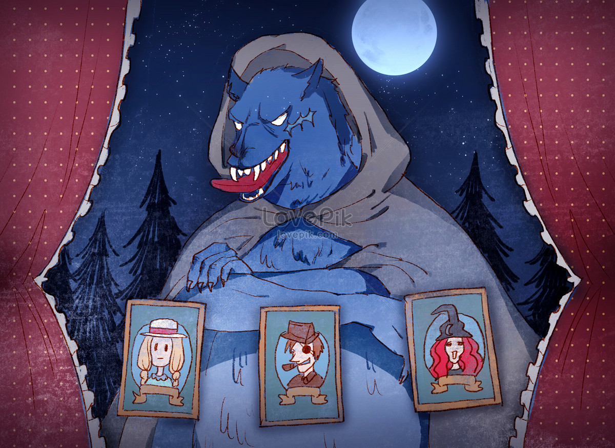 late-night-werewolf-killing-board-game-illustration-image-picture-free