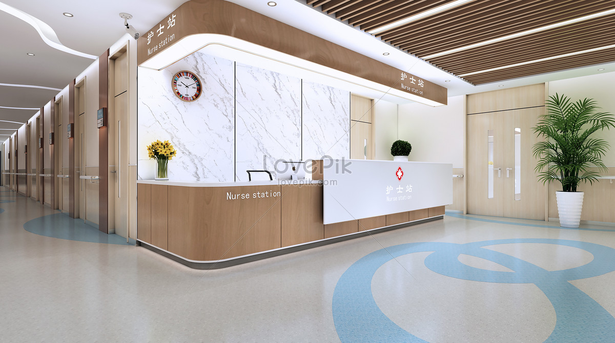 Hospital nurse station scene creative image_picture free download ...