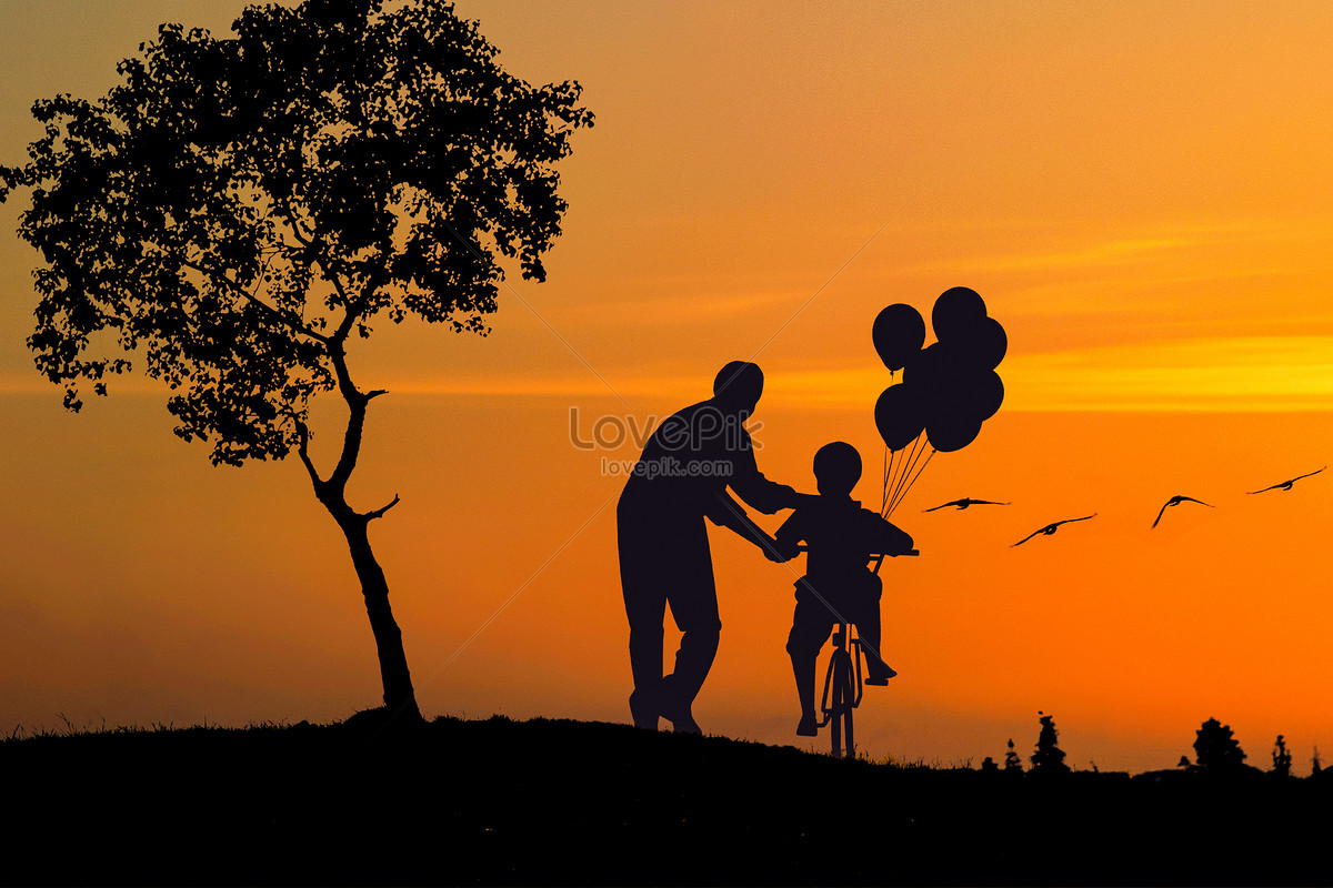 Powerpoint Father And Son Silhouette creatives images | Download free ...