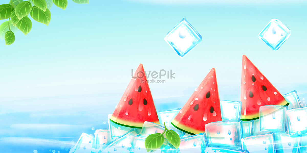 Fresh and cool ice cup background creative image_picture free download  400225916_