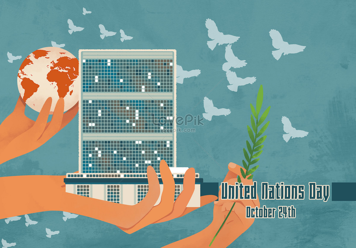 united-nations-day-at-the-united-nations-building-illustration-image