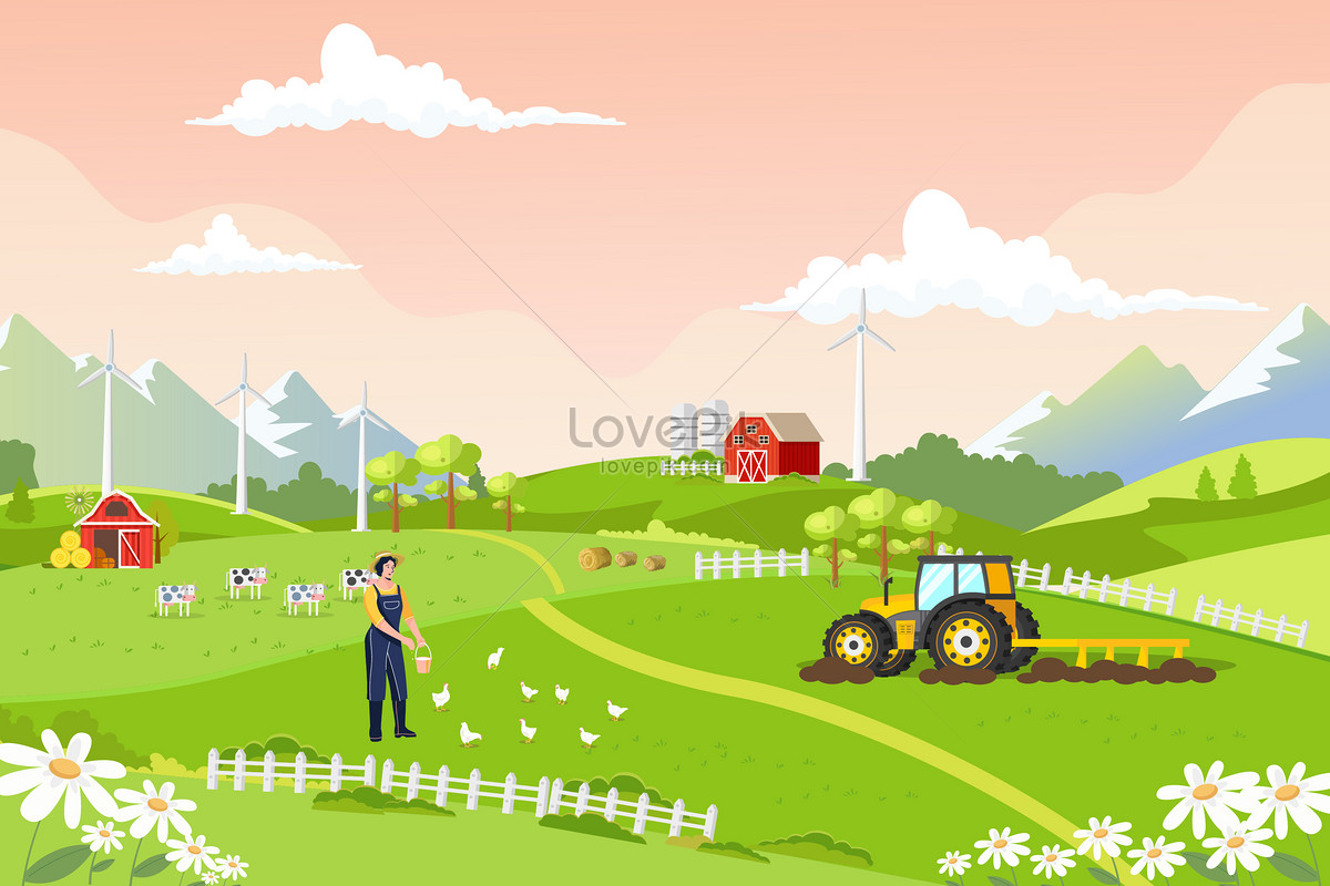 farm vector background