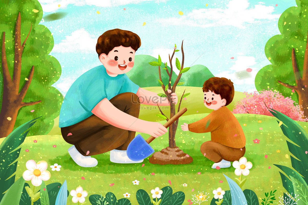 Arbor Day Girl Planting Saplings, Sowing Hope, Arbor, Plant Free PNG And  Clipart Image For Free Download - Lovepik | 401681369