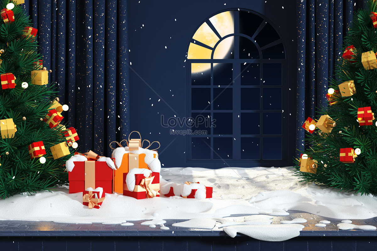 Christmas eve scene creative image_picture free download 402537056 ...