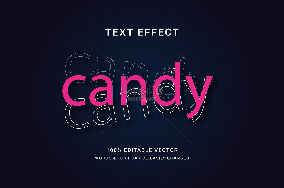 Pink Candy text Effect.