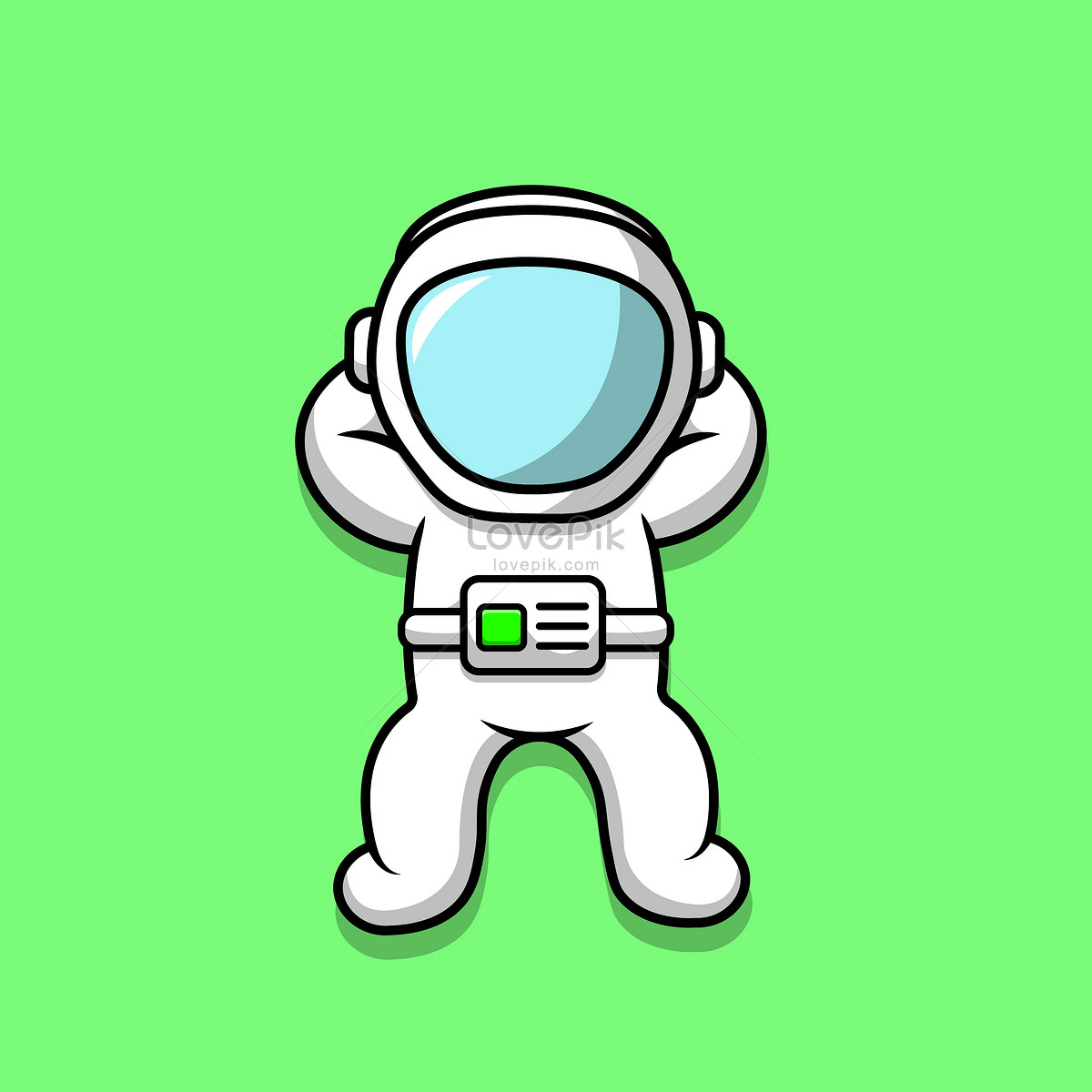 Elemento De Astronauta Espacial Dos Desenhos Animados PNG , Pintado à Mão,  Desenho Animado, Tecnologia Imagem PNG e PSD Para Download Gratuito
