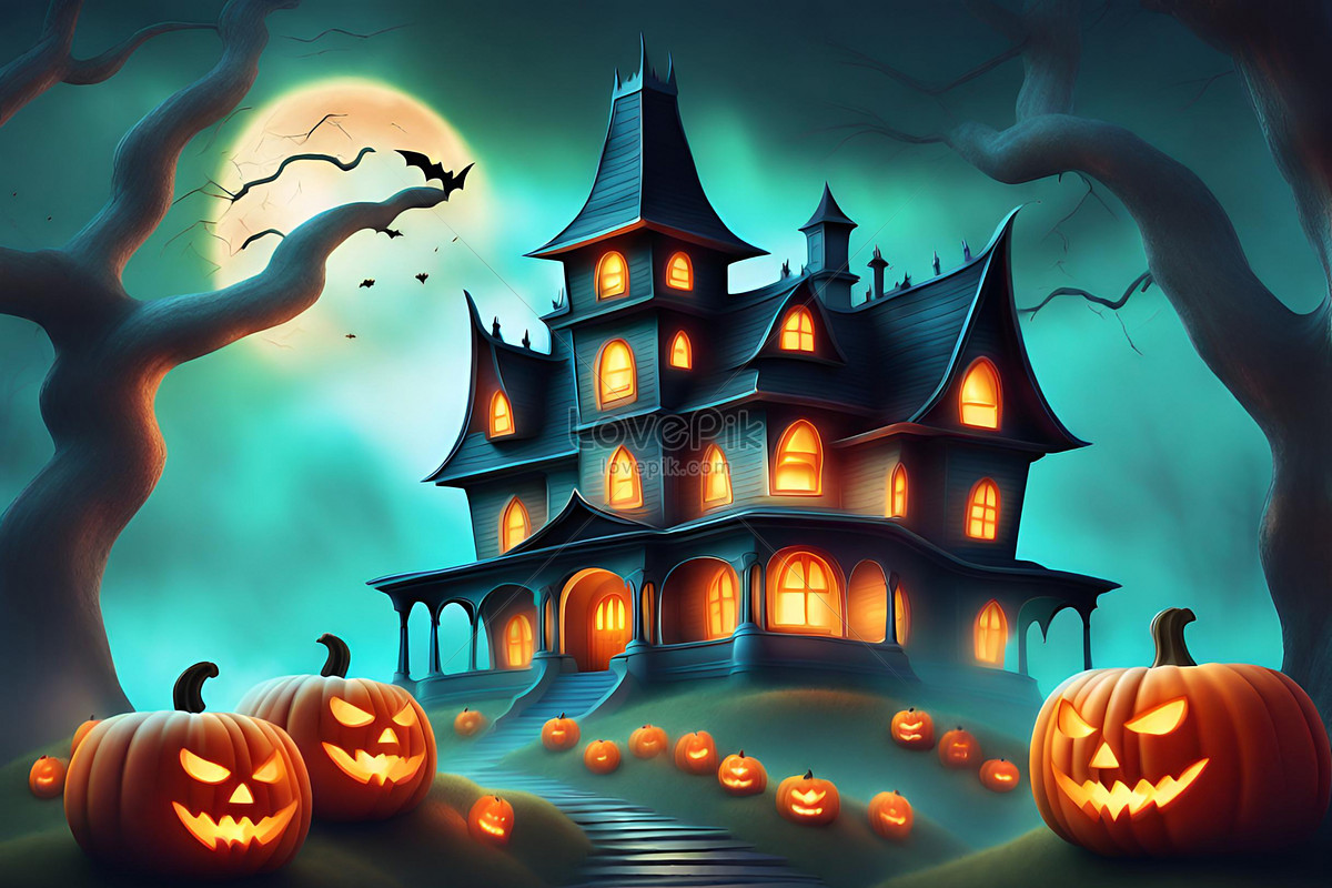 Halloween Haunted House png download - 1024*555 - Free Transparent FNaF  World png Download. - CleanPNG / KissPNG