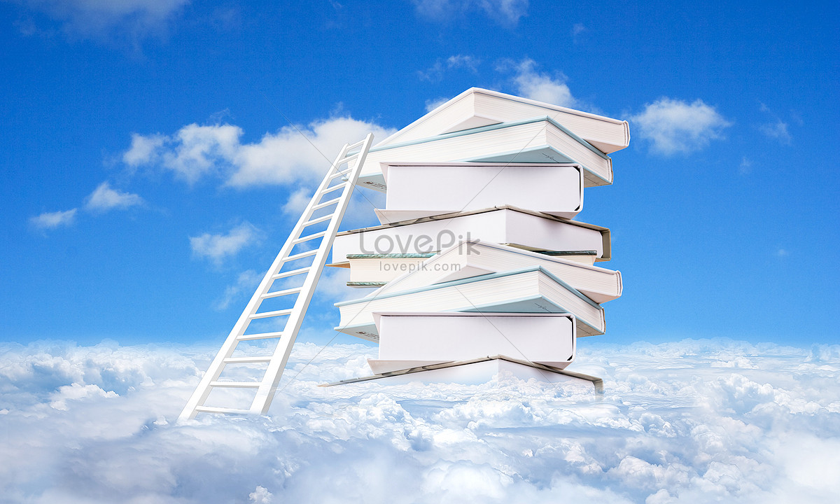 Books on the clouds creative image_picture free download 500205413 ...