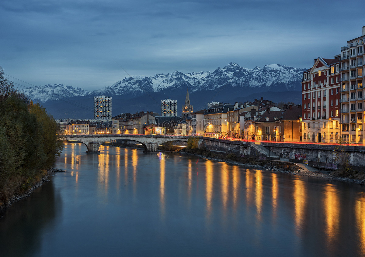 Snow Mountain In Grenoble France Photo Imagepicture Free Download