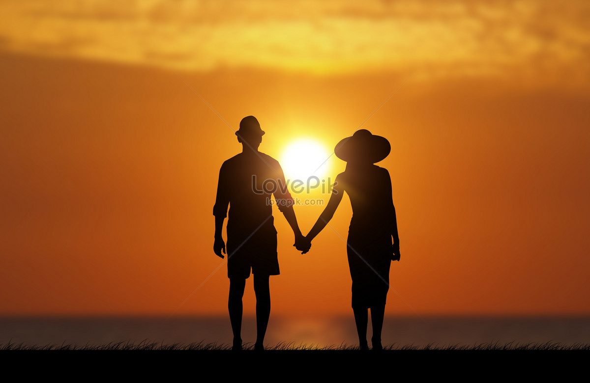 sunset-lovers-silhouette-creative-image-picture-free-download-500776536