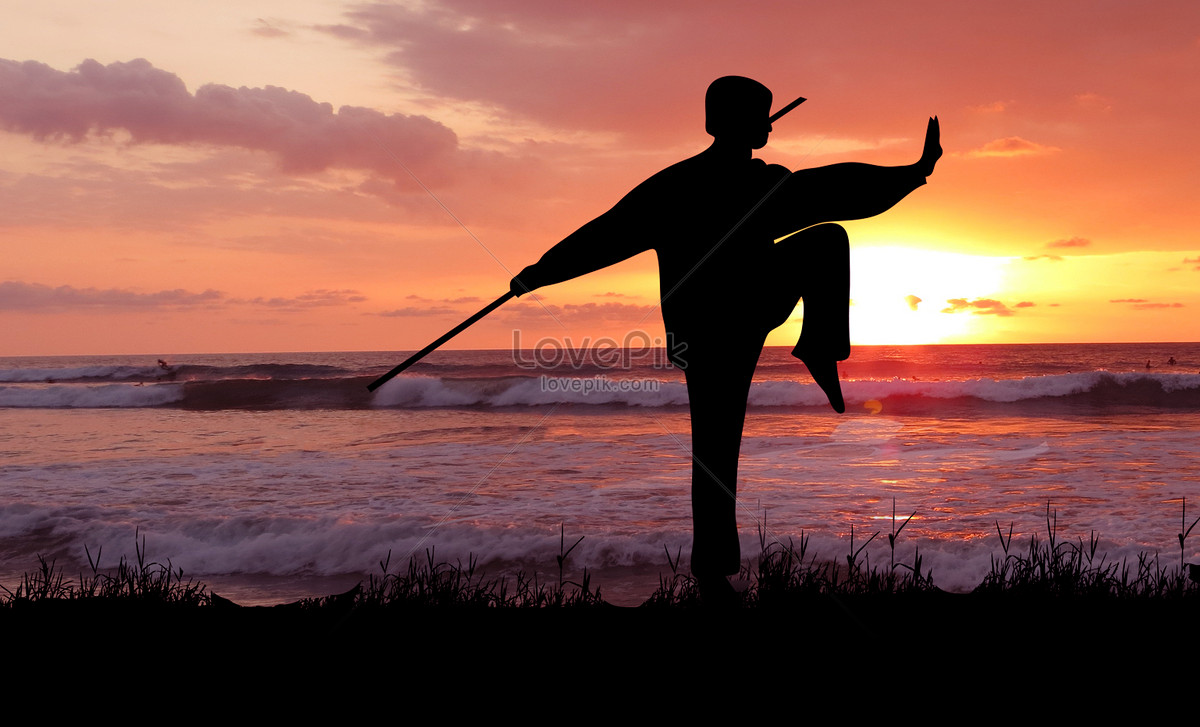 Kung fu silhouette creative image_picture free download 500882513 ...