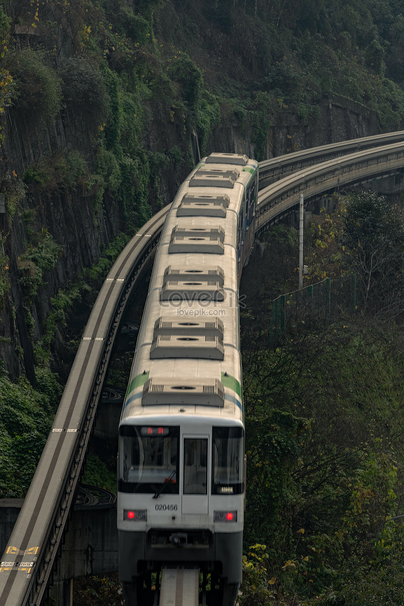 Liziba Light Rail De Chongqing Rail Transit Line Descarga Gratuita