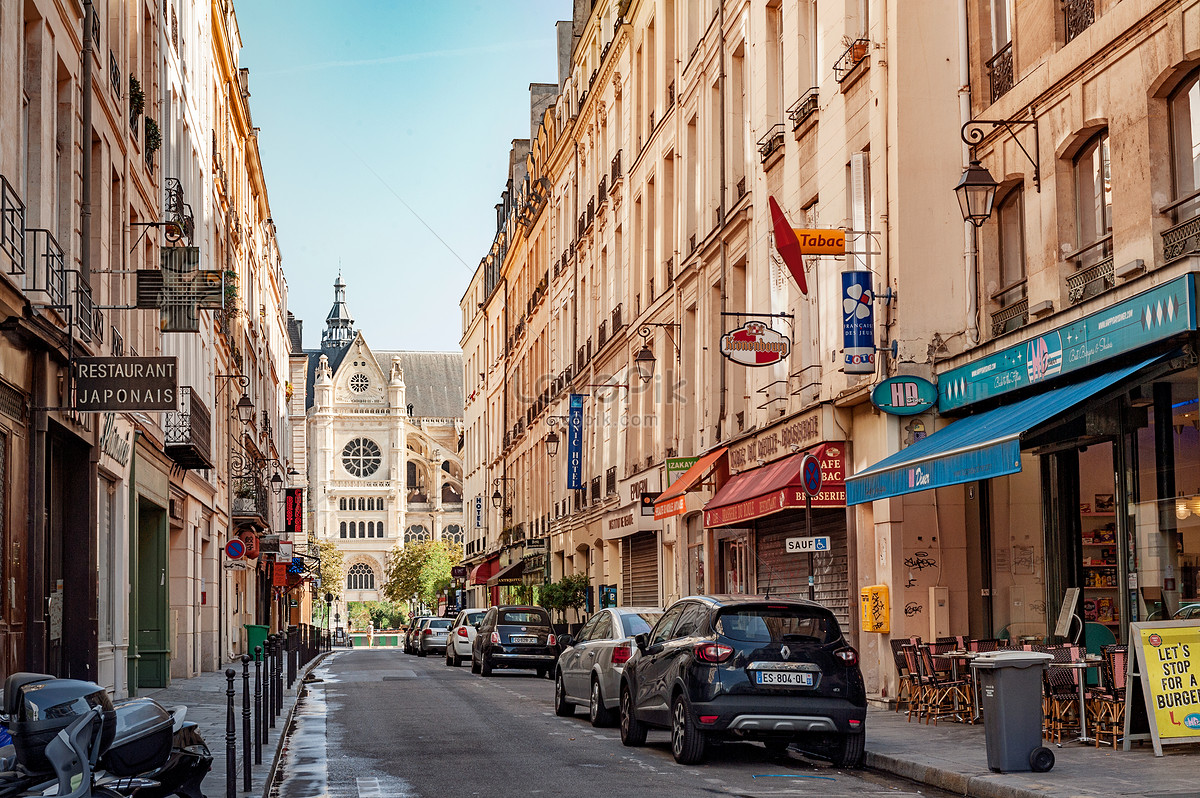 Pemandangan Jalan Kota Paris Prancis gambar unduh gratis_ Foto