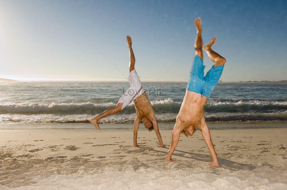 Topless Handstand